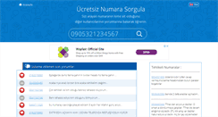 Desktop Screenshot of numarasorgula.com